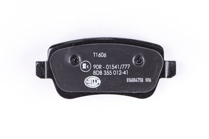 HELLA Brake pad set - T1606 - for e.g. FIAT 8DB355012-411