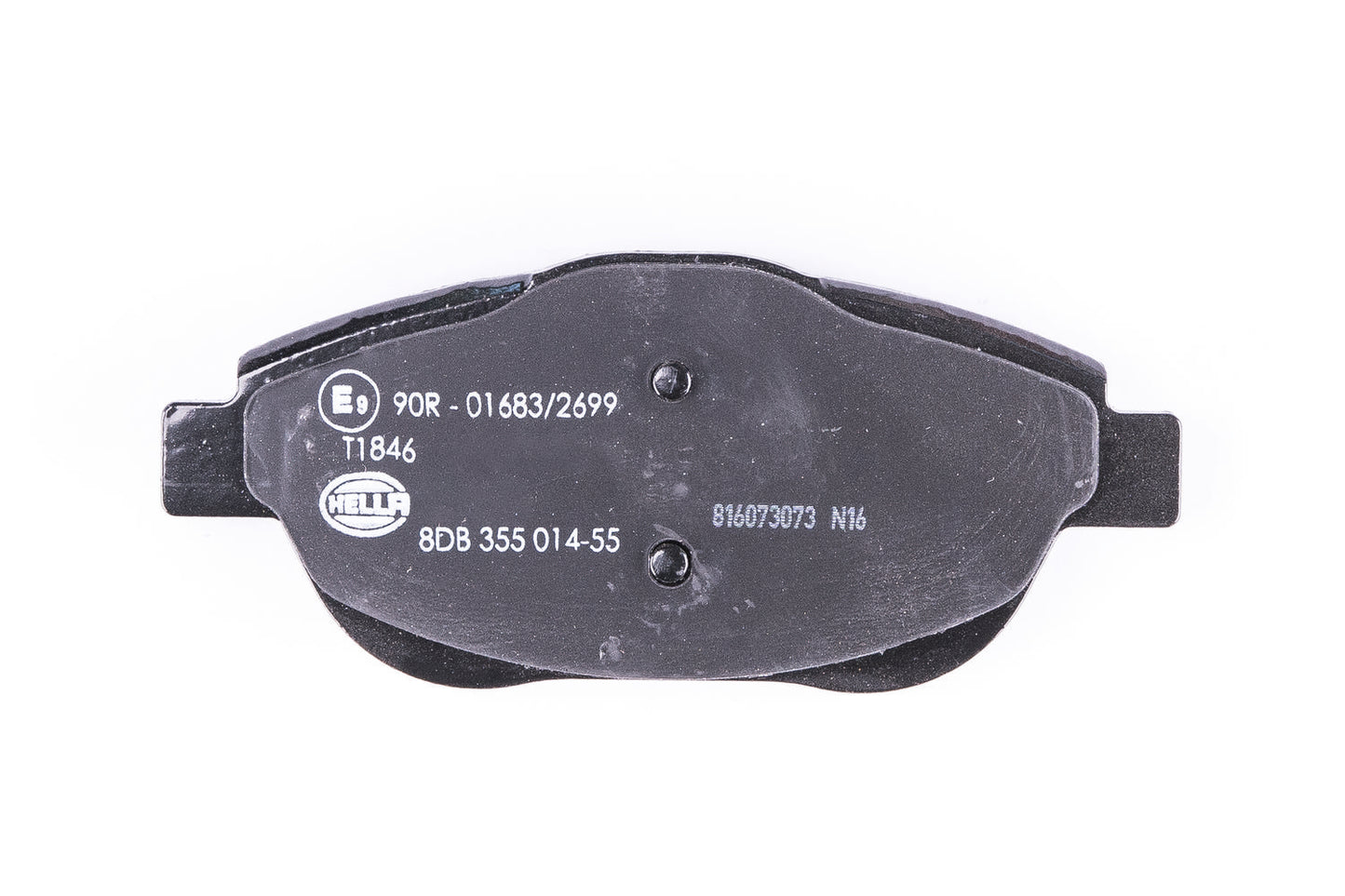 HELLA Brake pad set - T1846 - for e.g. CITROEN / OPEL / PEUGEOT / VAUXHALL 8DB355014-551