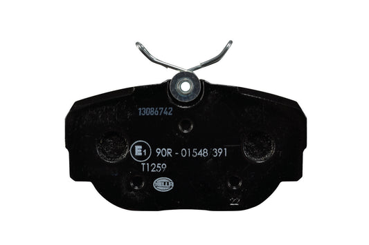 HELLA Brake pad set - T1259 - for e.g. LAND ROVER 8DB355009-541