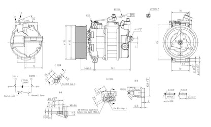 Hella Aircon Compressor 8FK366200-011