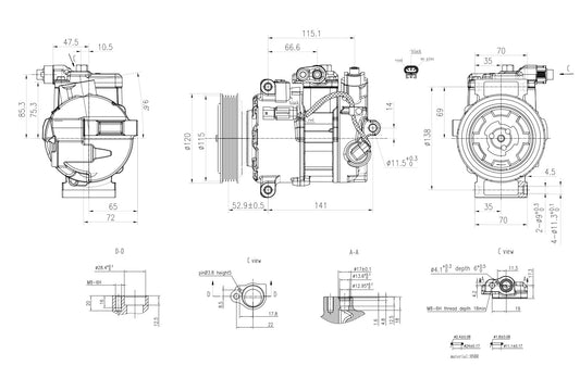 Hella Aircon Compressor 8FK366201-861