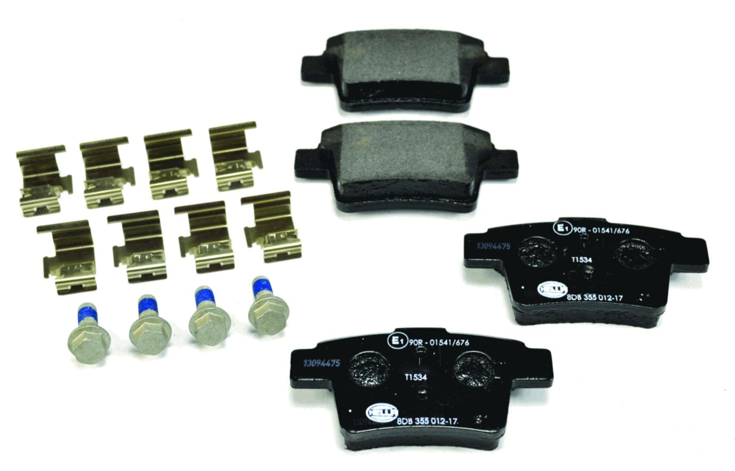 HELLA Brake pad set - T1534 - for e.g. BYD / FORD / JAGUAR / MERCURY 8DB355012-171
