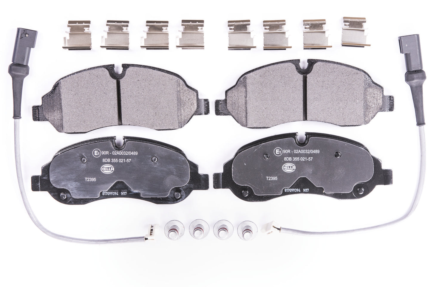 HELLA Brake pad set - T2395 - for e.g. FORD 8DB355021-571