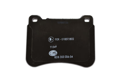 HELLA Brake pad set - T1549 - for e.g. MERCEDES-BENZ 8DB355006-541