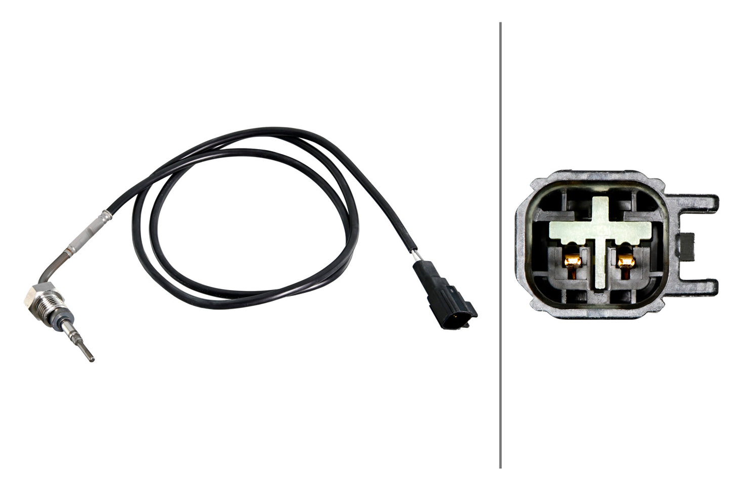 HELLA Sensor, exhaust gas temperature - 2-pin connector 6PT358226-251