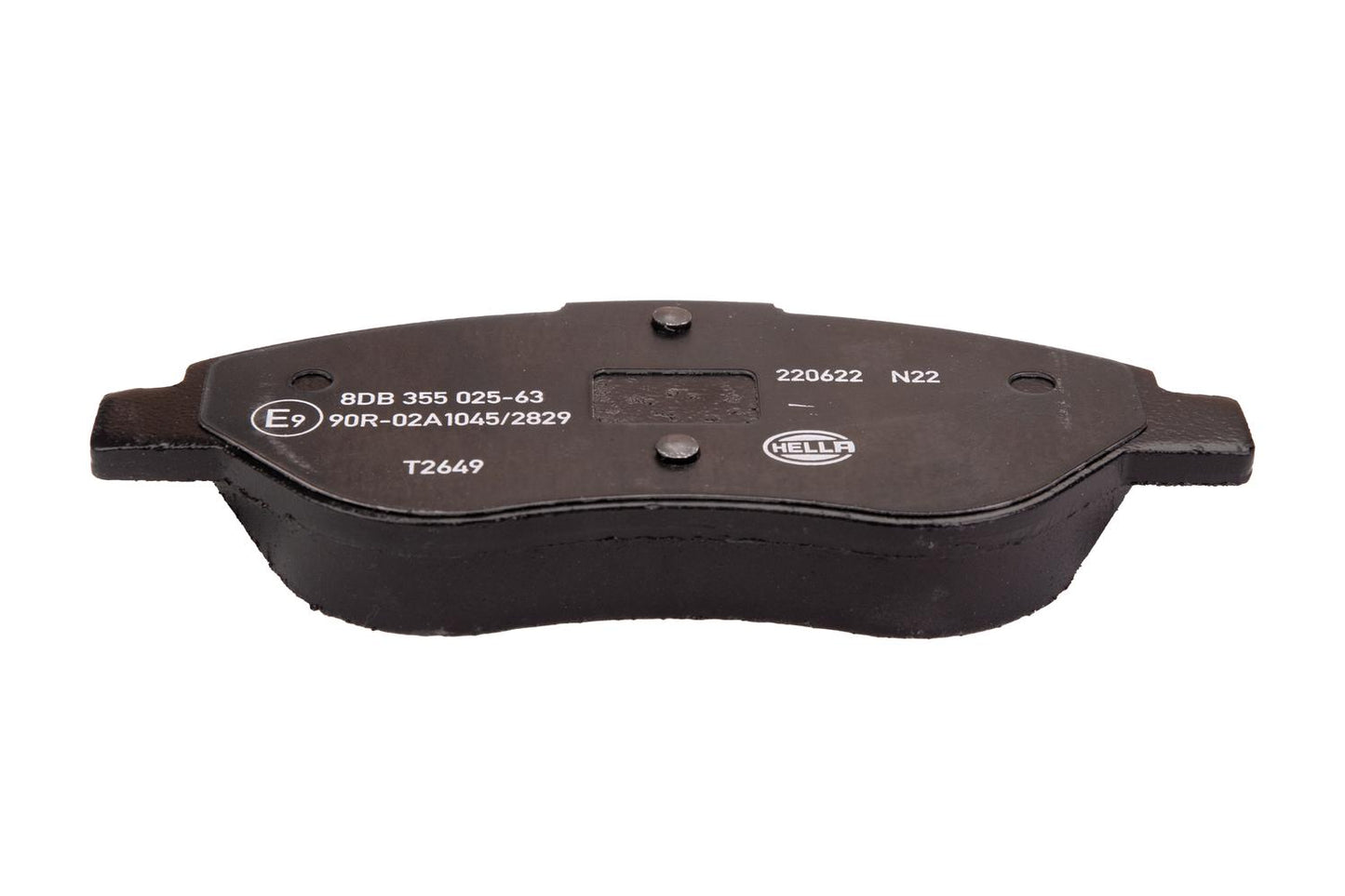 HELLA Brake pad set - T2649 - for e.g. FIAT 8DB355025-631