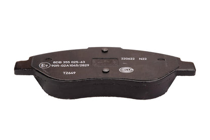 HELLA Brake pad set - T2649 - for e.g. FIAT 8DB355025-631