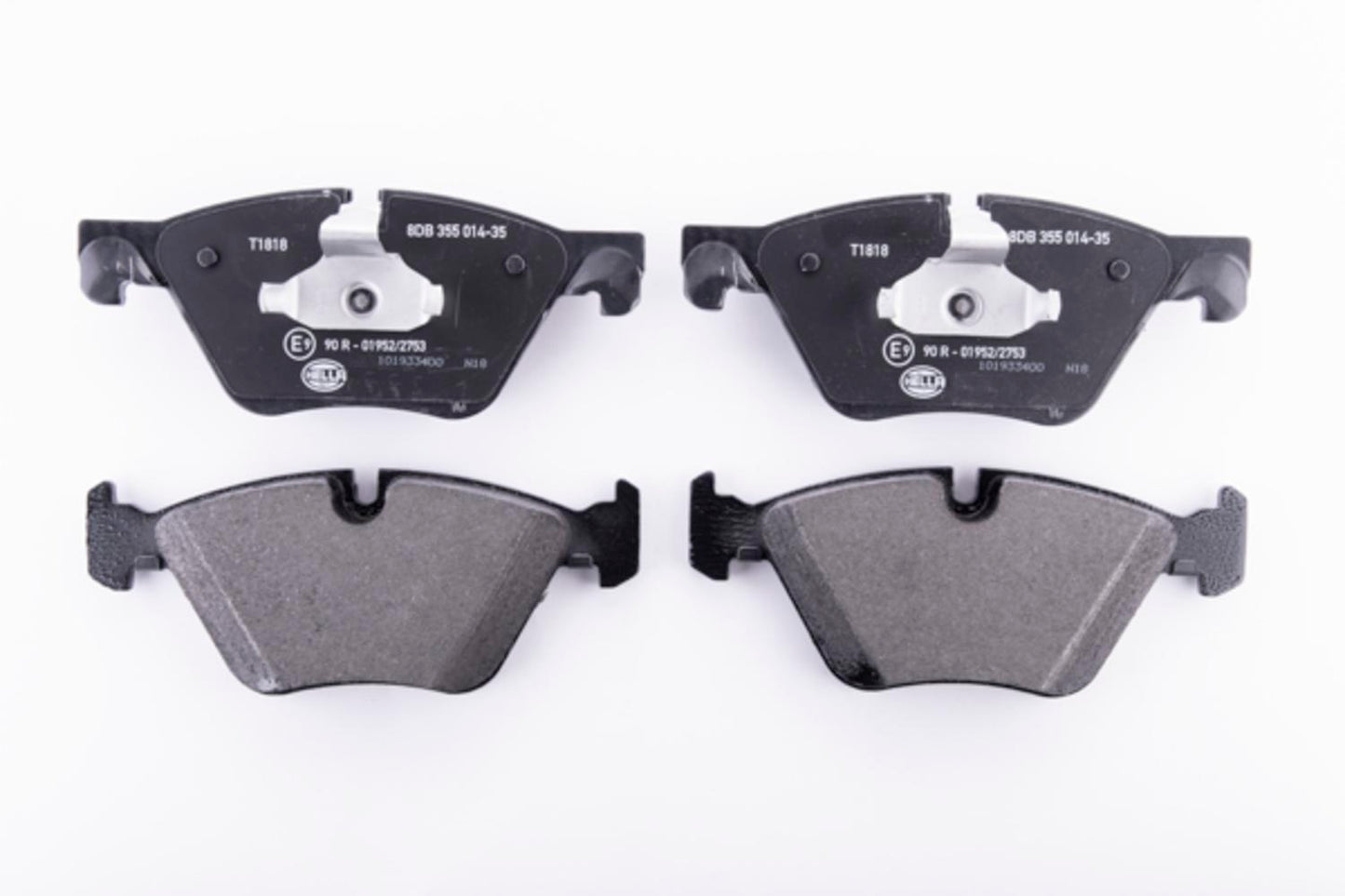 HELLA Brake pad set - T1818 - for e.g. BMW 8DB355014-351