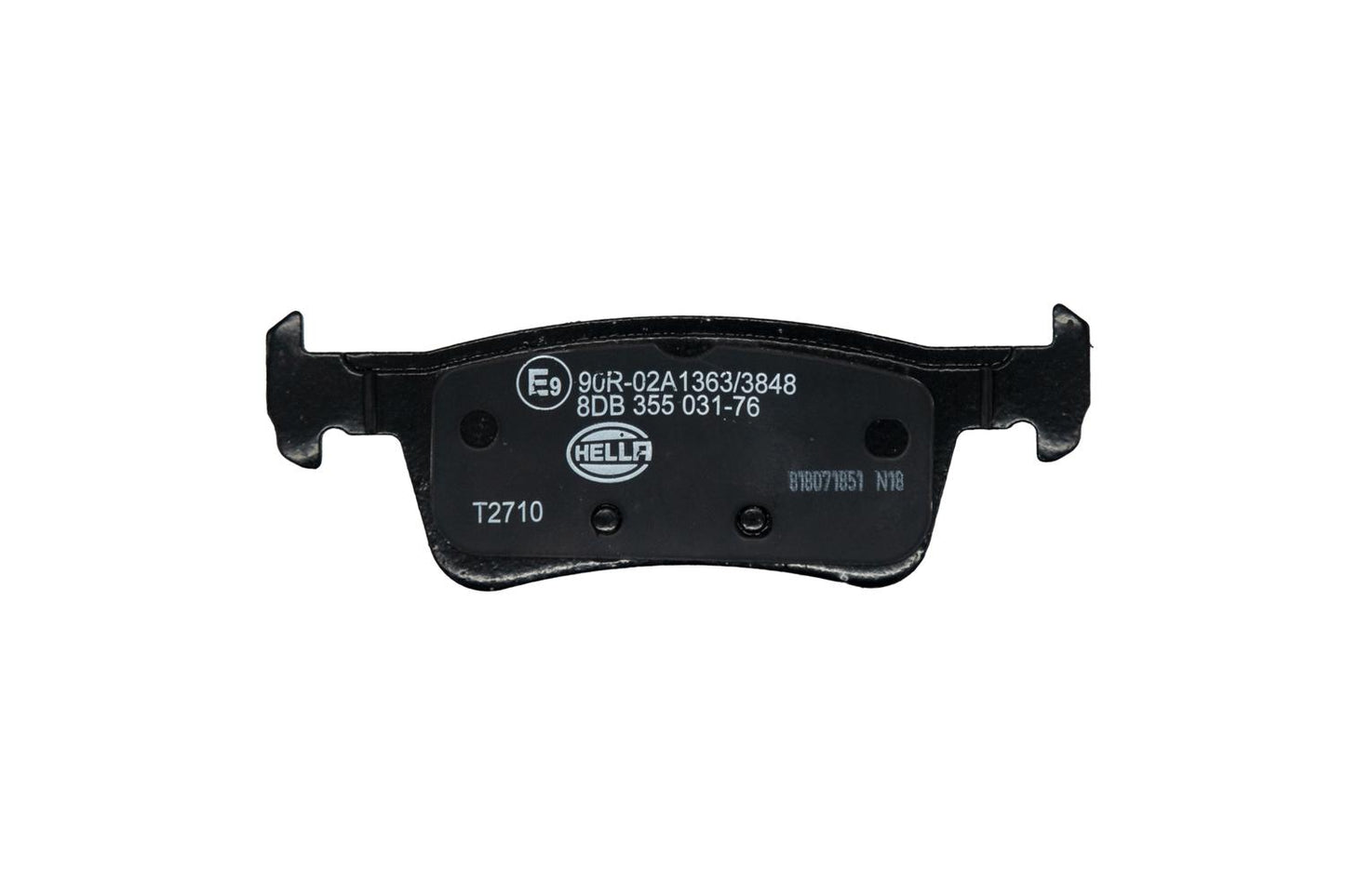 HELLA Brake pad set - T2710 - for e.g. FORD 8DB355031-761