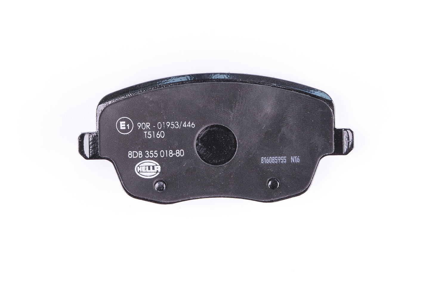 HELLA Brake pad set - T5160 - for e.g. SEAT / SKODA / VOLKSWAGEN 8DB355018-801