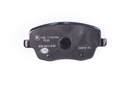 HELLA Brake pad set - T5160 - for e.g. SEAT / SKODA / VOLKSWAGEN 8DB355018-801