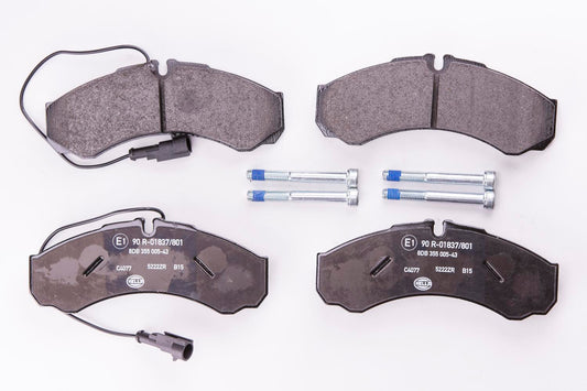 HELLA Brake pad set - C4077 - for e.g. IVECO / NISSAN 8DB355005-431