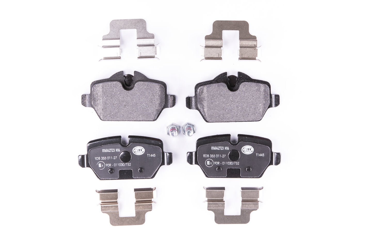 HELLA Brake pad set - T1445 - for e.g. BMW 8DB355011-271