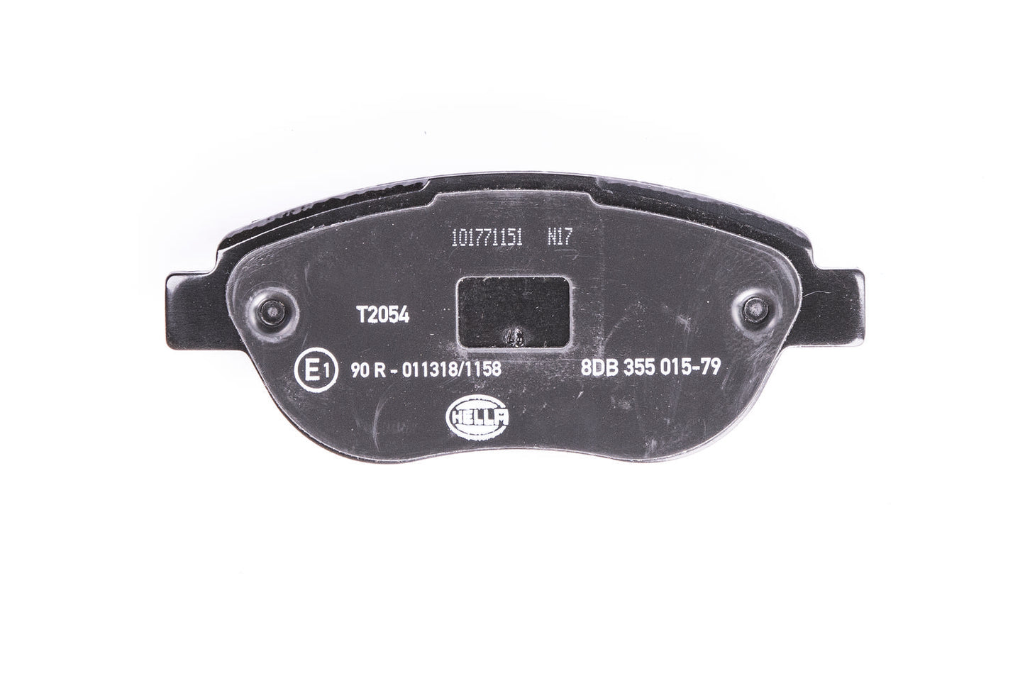 HELLA Brake pad set - T2054 - for e.g. ABARTH / FIAT / OPEL / VAUXHALL 8DB355015-791