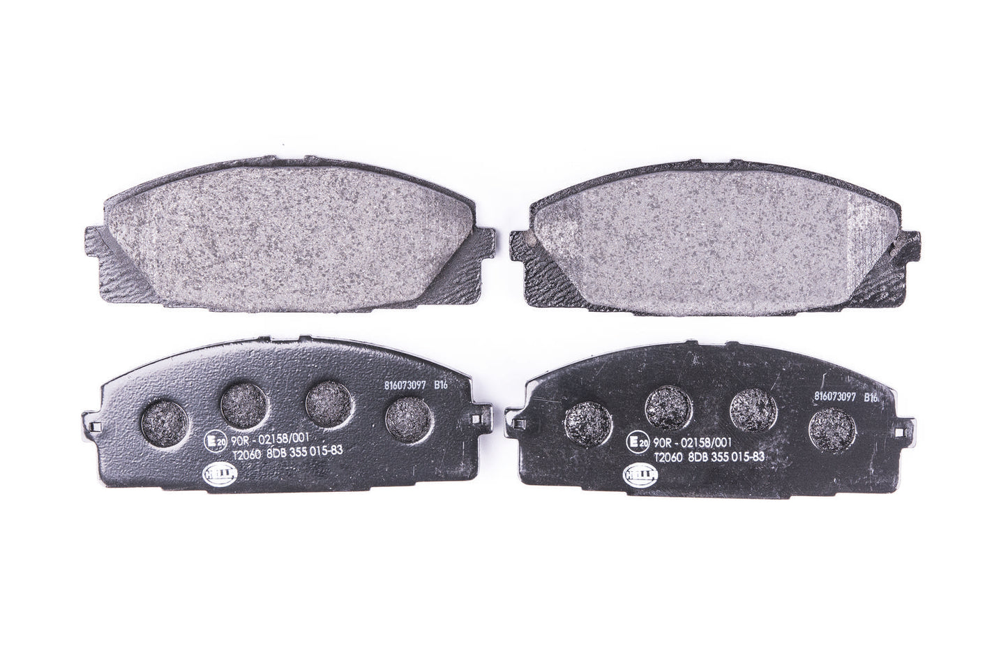 HELLA Brake pad set - T2060 - for e.g. TOYOTA 8DB355015-831