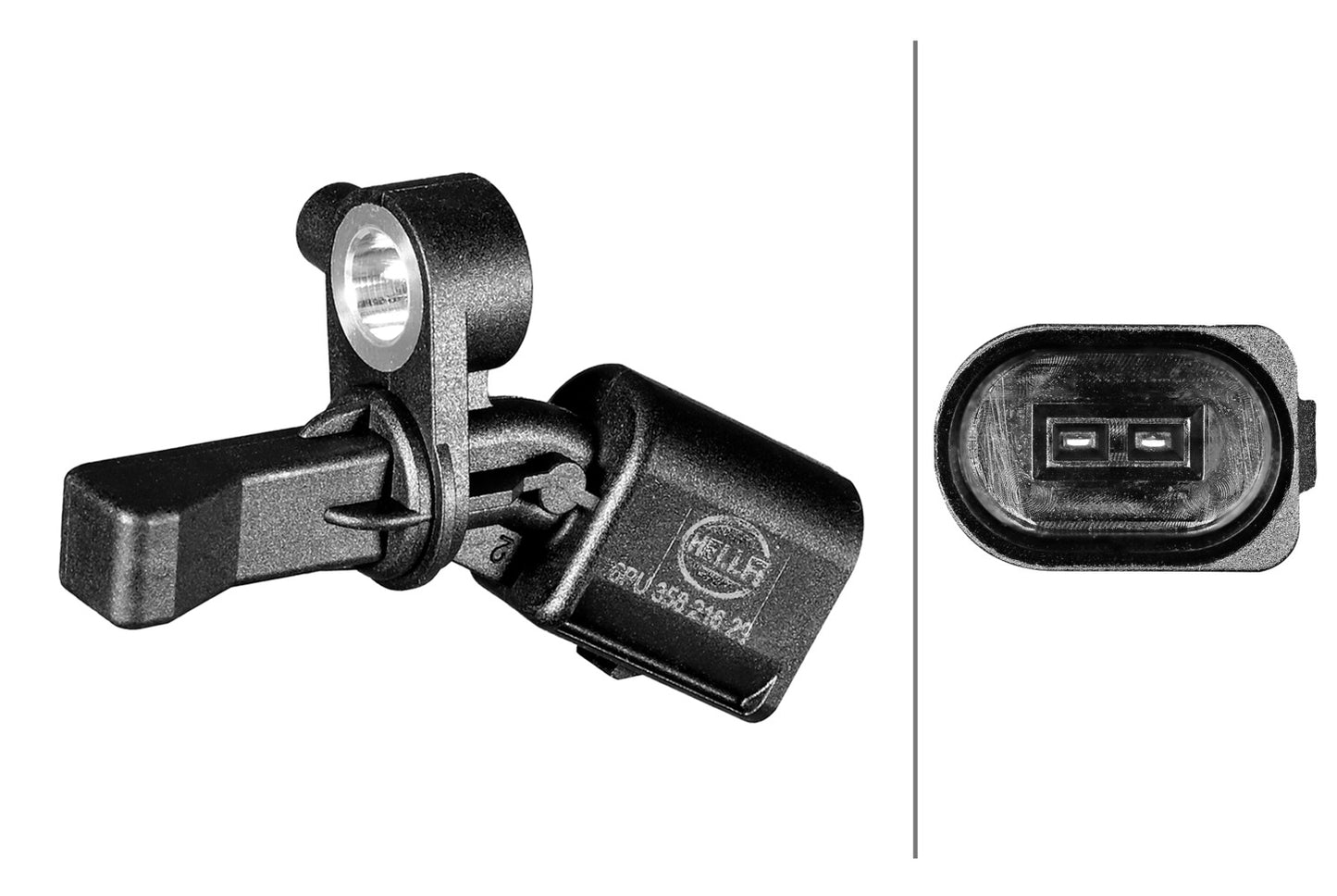 HELLA Sensor, wheel speed - 2-pin connector 6PU358216-291