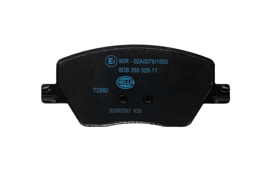 HELLA Brake pad set - T2560 - for e.g. DODGE / FIAT 8DB355025-111