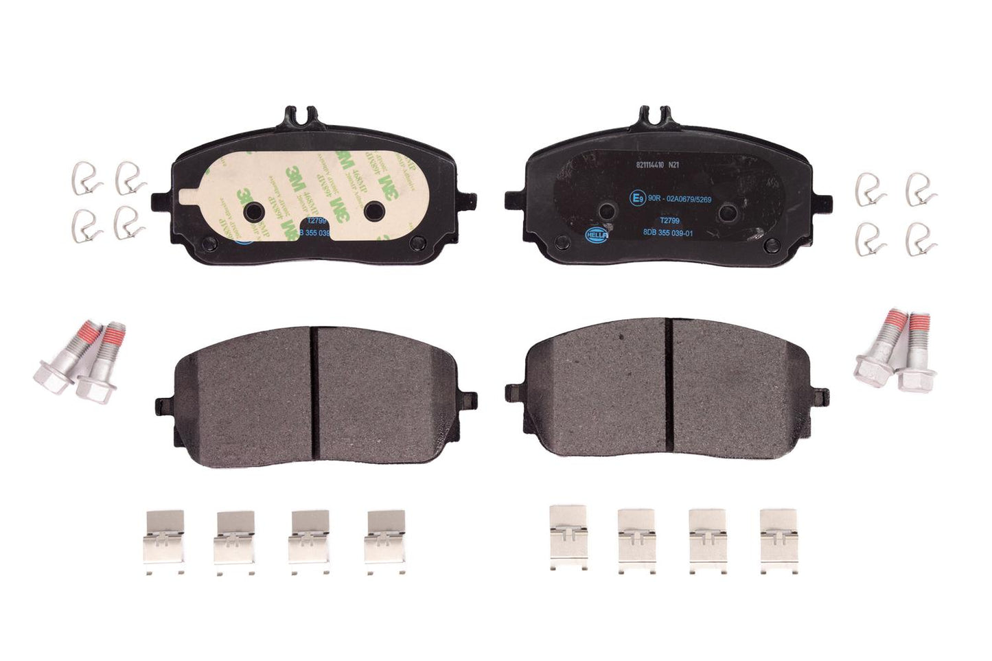 HELLA Brake pad set - T2799 - for e.g. MERCEDES-BENZ 8DB355039-011