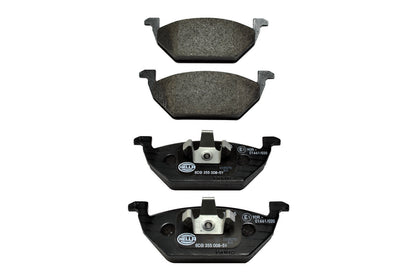 HELLA Brake pad set - T1165 - for e.g. AUDI / SEAT / SKODA / STREETSCOOTER / VW 8DB355008-591