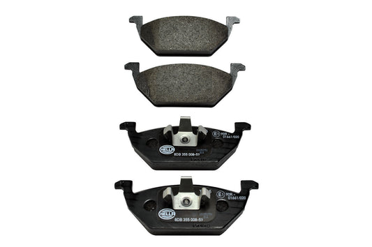 HELLA Brake pad set - T1165 - for e.g. AUDI / SEAT / SKODA / STREETSCOOTER / VW 8DB355008-591