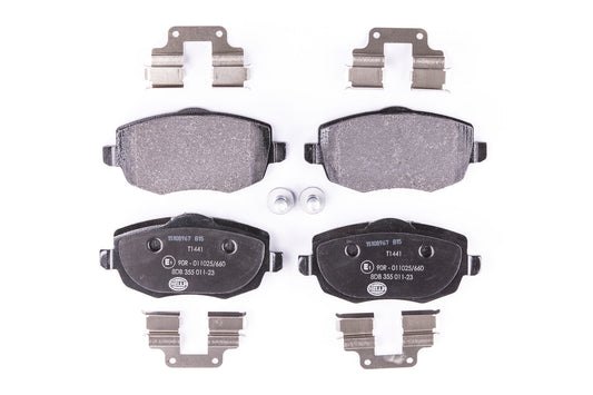 HELLA Brake pad set - T1441 - for e.g. LANCIA 8DB355011-231