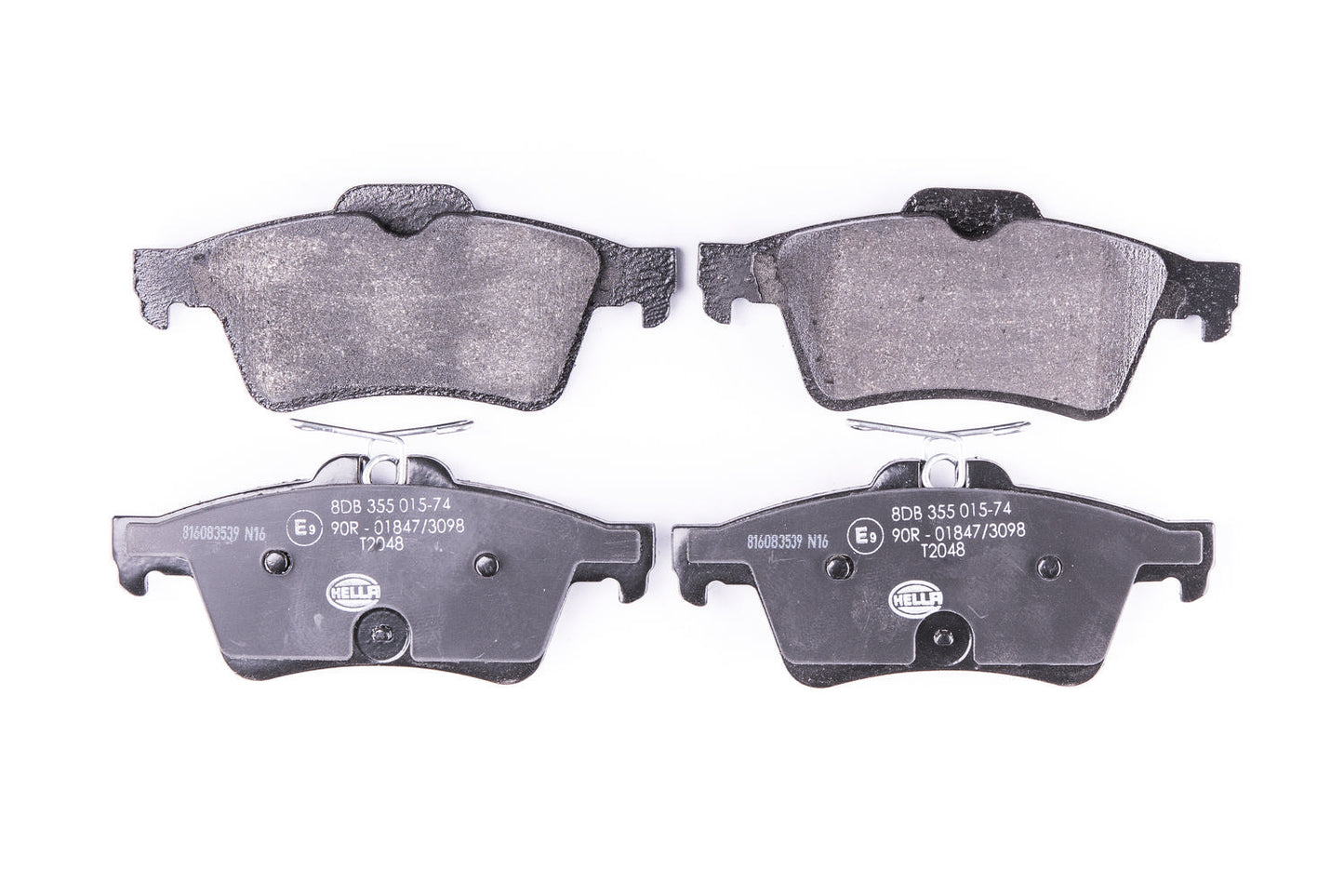 HELLA Brake pad set - T2048 - for e.g. PEUGEOT 8DB355015-741