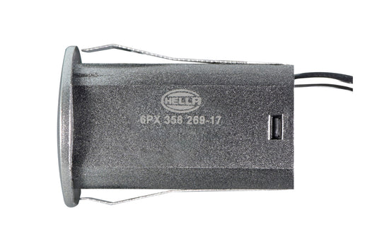 HELLA Sensor, park distance control - straight - 2-pin connector - Plugged - Cable: 16 6PX358269-171