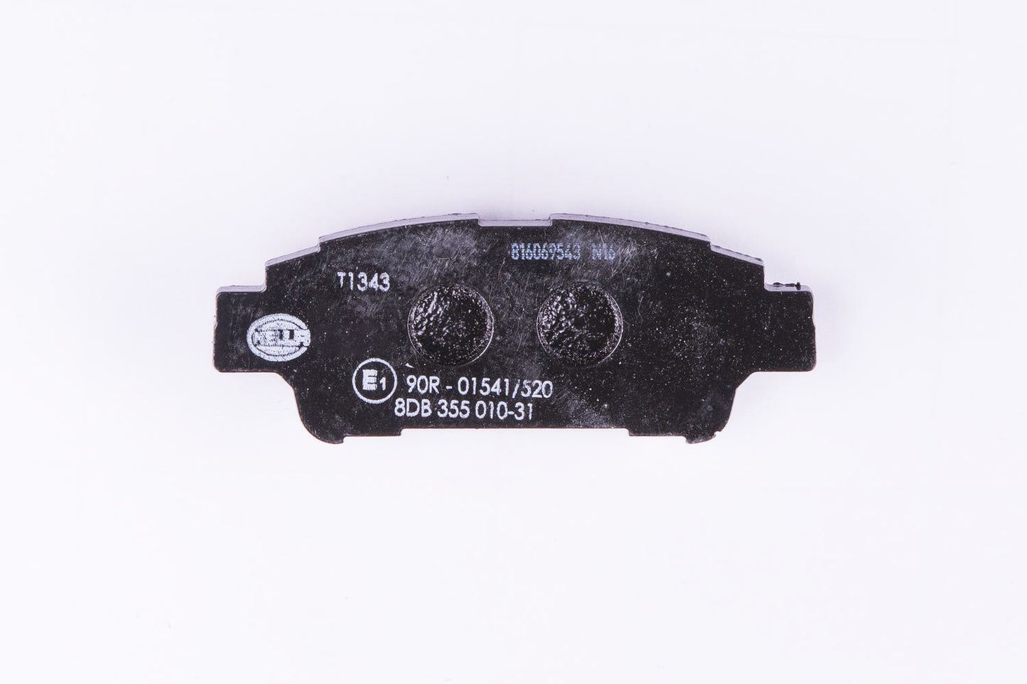 HELLA Brake pad set - T1343 - for e.g. TOYOTA 8DB355010-311