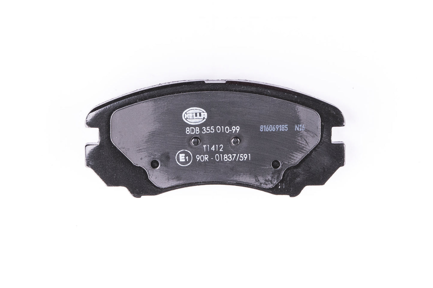HELLA Brake pad set - T1412 - for e.g. HYUNDAI / KIA 8DB355010-991