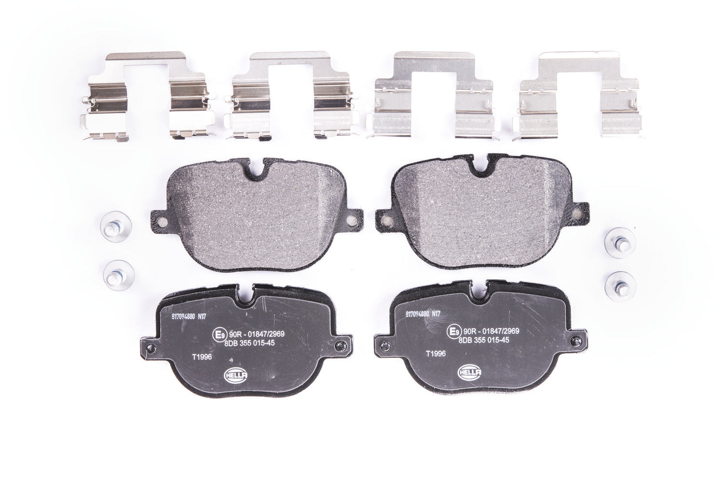 HELLA Brake pad set - T1996 - for e.g. LAND ROVER 8DB355015-451