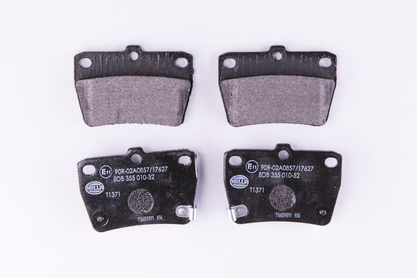 HELLA Brake pad set - T1371 - for e.g. CHERY / TOYOTA 8DB355010-521