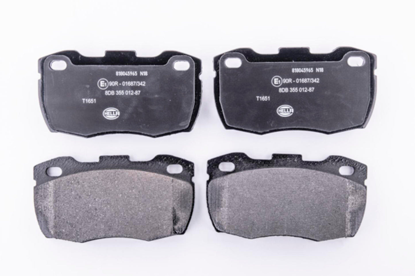 HELLA Brake pad set - T1651 - for e.g. LAND ROVER 8DB355012-871