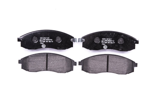 HELLA Brake pad set - T1567 - for e.g. MITSUBISHI 8DB355006-731