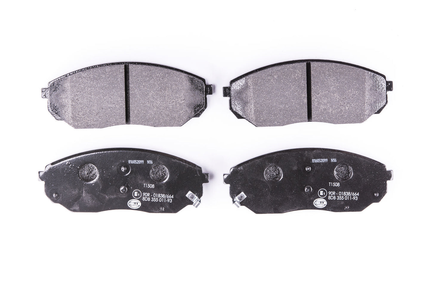 HELLA Brake pad set - T1508 - for e.g. KIA 8DB355011-931
