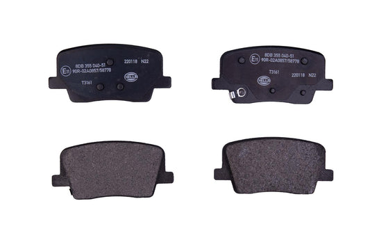 HELLA Brake pad set - T3161 - for e.g. SSANGYONG 8DB355040-511