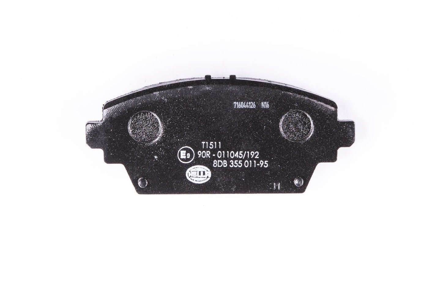 HELLA Brake pad set - T1511 - for e.g. NISSAN 8DB355011-951