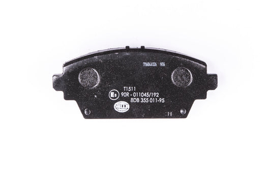 HELLA Brake pad set - T1511 - for e.g. NISSAN 8DB355011-951