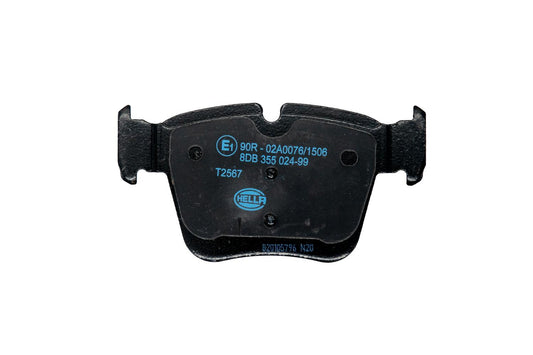 HELLA Brake pad set - T2567 - for e.g. MERCEDES-BENZ 8DB355024-991