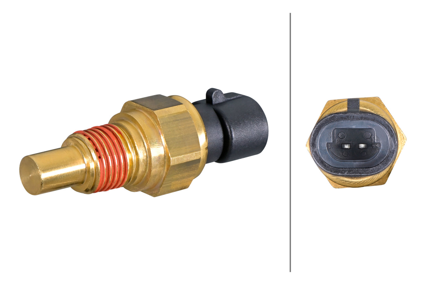 HELLA Sensor, coolant temperature - 2-pin connector 6PT358385-331
