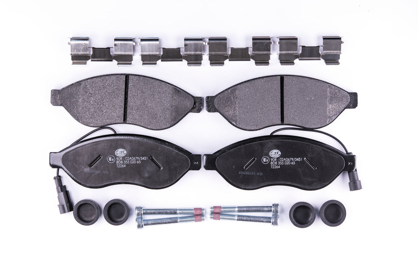 HELLA Brake pad set - T2264 - for e.g. FIAT DUCATO Bus (250_) 130 Multijet 2,3  8DB355020-651