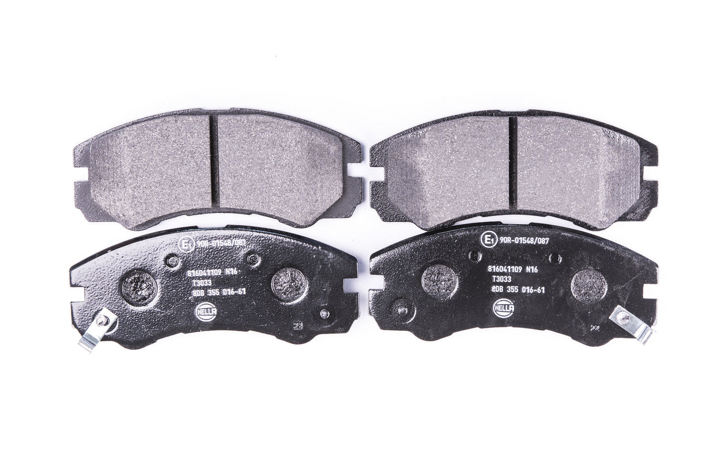 HELLA Brake pad set - T3033 - for e.g. ACURA / CHEVROLET / HOLDEN / HONDA 8DB355016-611