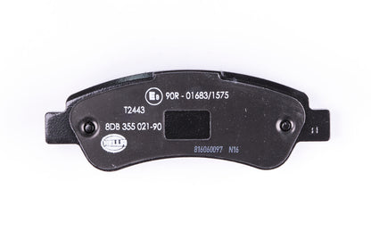 HELLA Brake pad set - T2443 - for e.g. CITROEN / FIAT / PEUGEOT / RAM 8DB355021-901