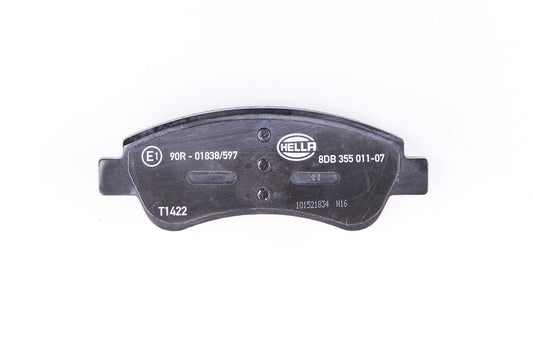HELLA Brake pad set - T1422 - for e.g. CITROEN / OPEL / PEUGEOT / VAUXHALL 8DB355011-071