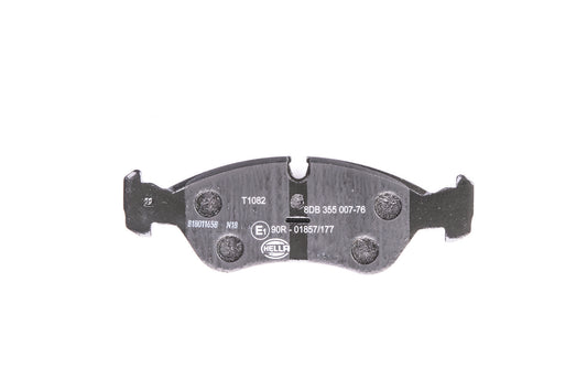 HELLA Brake pad set - T1082 - for e.g. CHEVROLET / DAEWOO / FSO / HOLDEN / OPEL 8DB355007-761