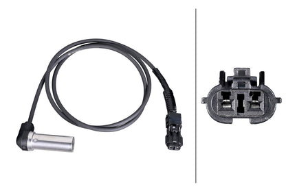 HELLA Sensor, wheel speed - 2-pin connector - Front Axle 6PU230052-131