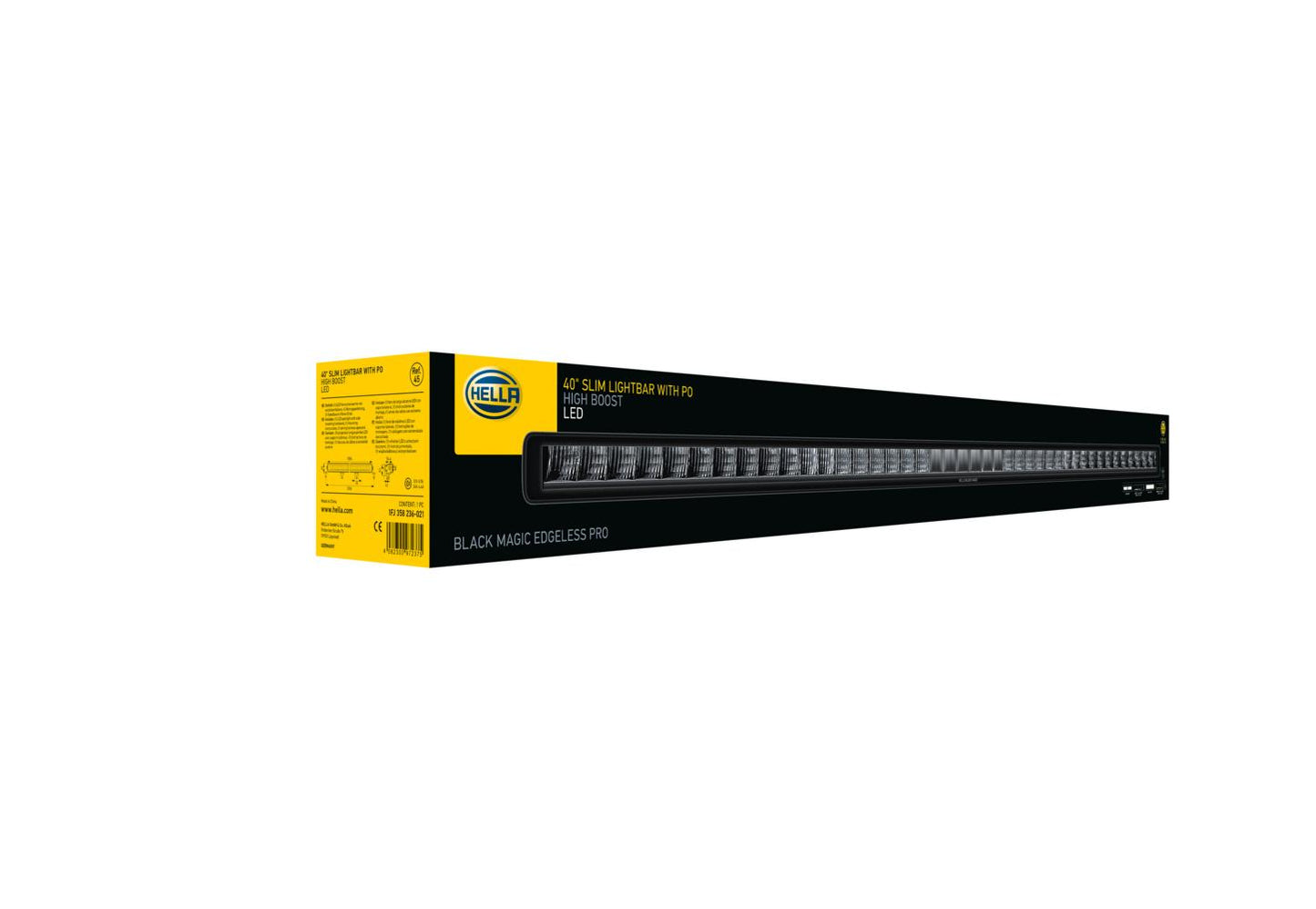HELLA LED-Lightbar - Black Magic Edgeless Pro - 12/24V - yellow (amber)/white - 6508lm 1FJ358236-021