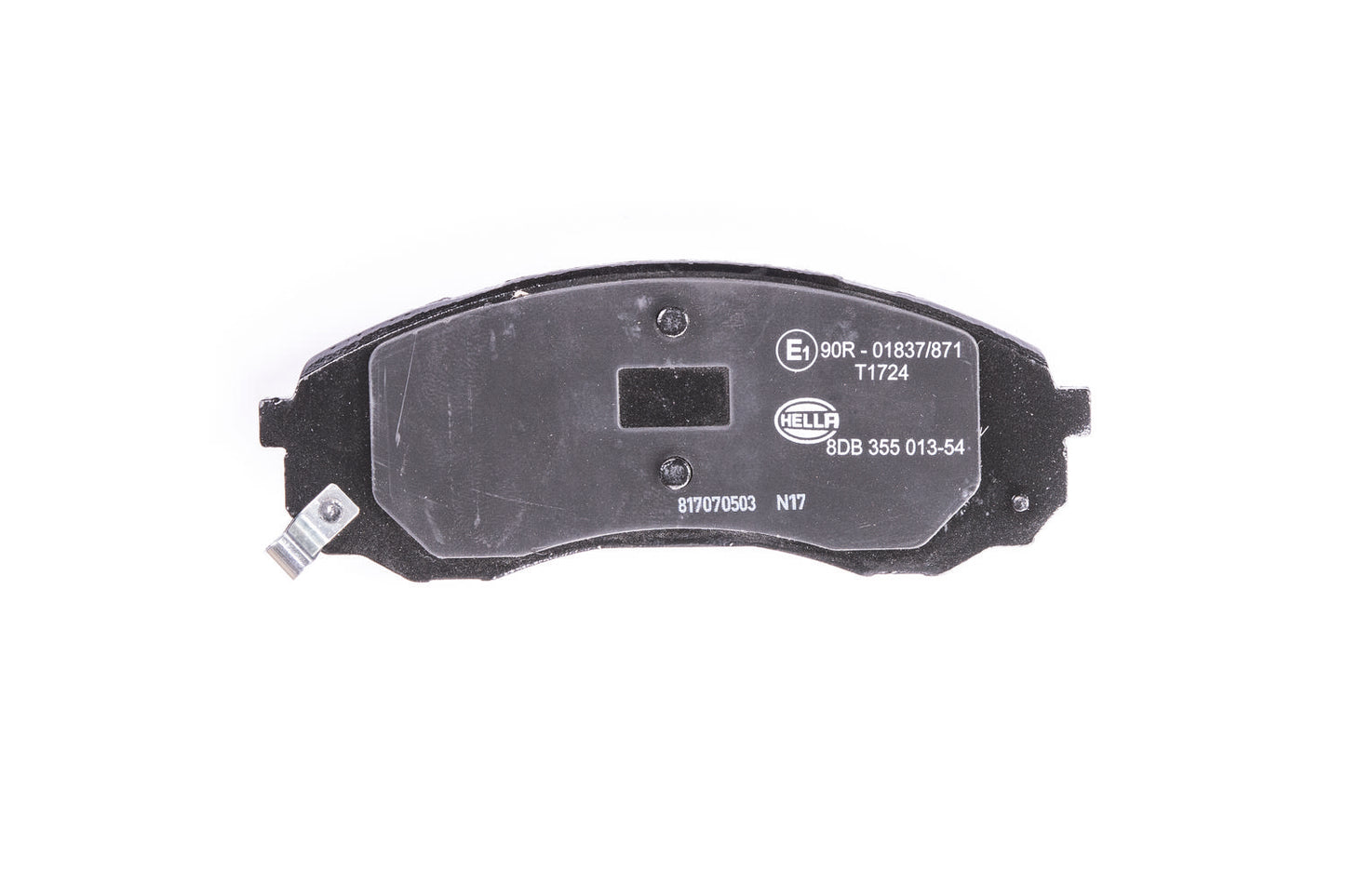 HELLA Brake pad set - T1724 - for e.g. DODGE / HYUNDAI / KIA 8DB355013-541