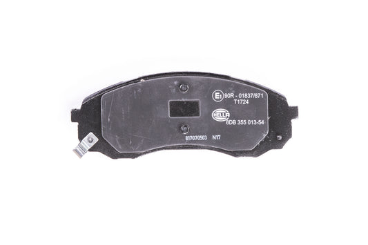 HELLA Brake pad set - T1724 - for e.g. DODGE / HYUNDAI / KIA 8DB355013-541