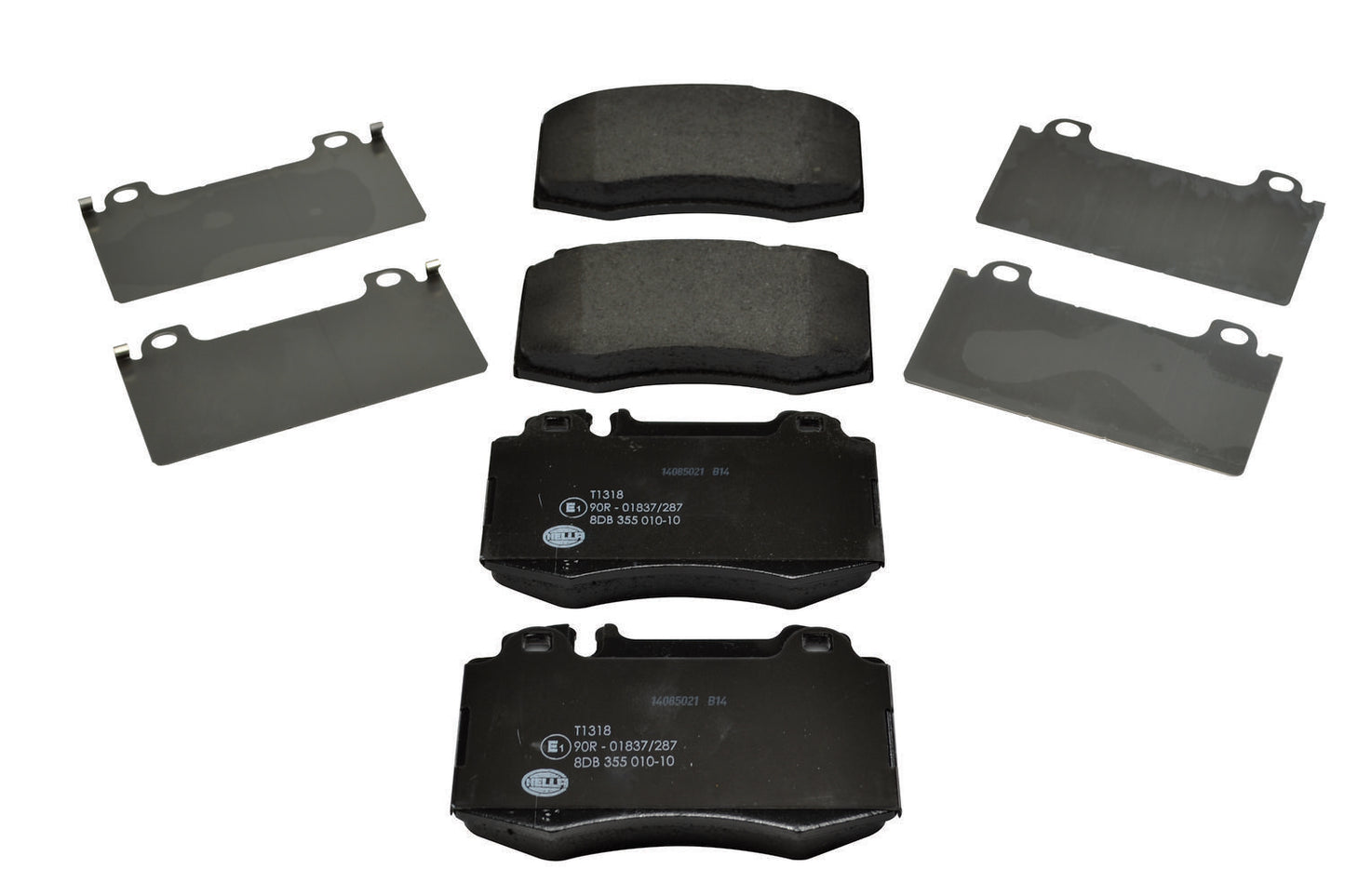 HELLA Brake pad set - T1318 - for e.g. MERCEDES-BENZ 8DB355010-101