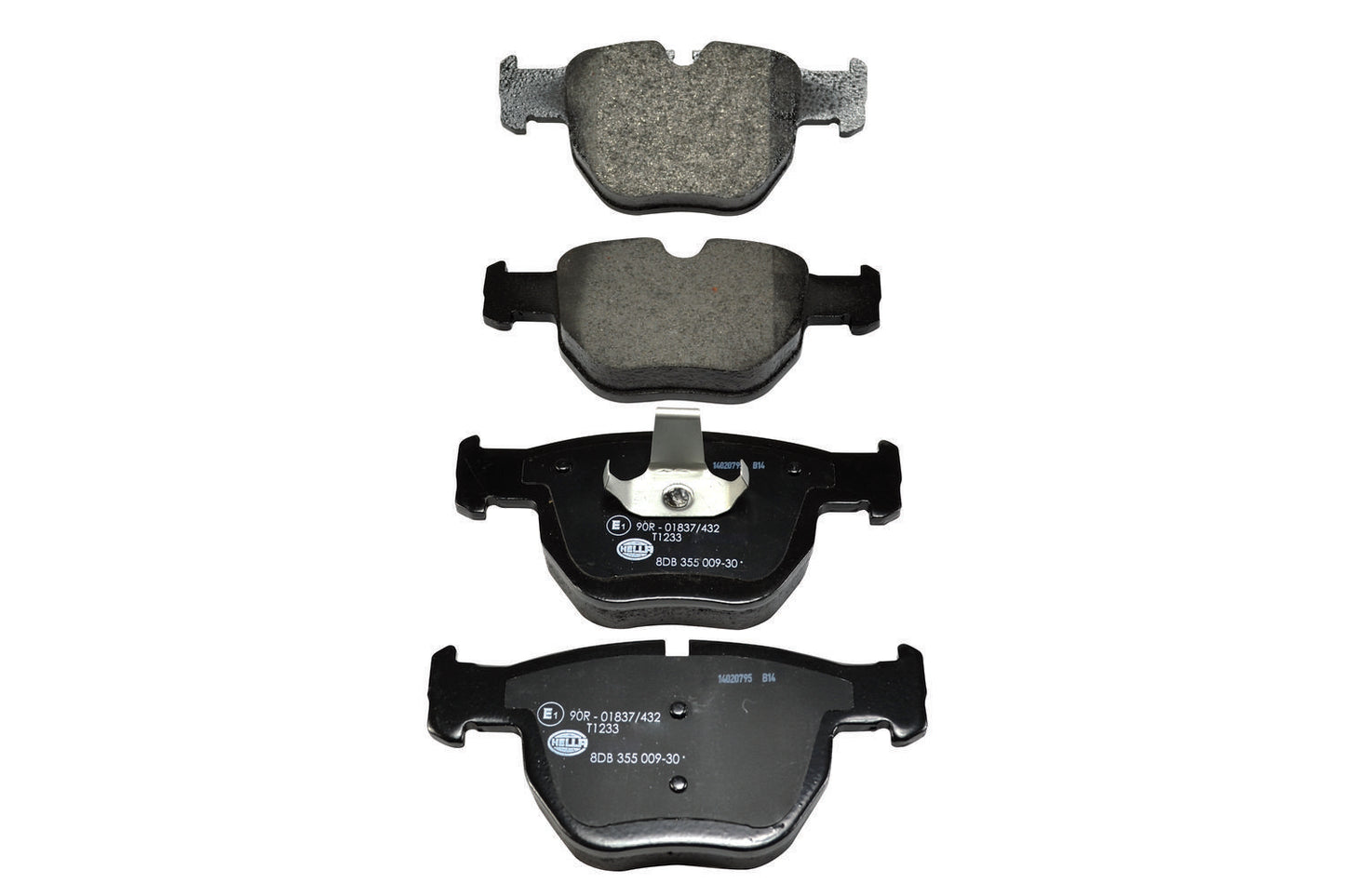HELLA Brake pad set - T1233 - for e.g. LAND ROVER 8DB355009-301